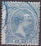 Spain 1889 Characters 5 CTS Blue Edifil 215